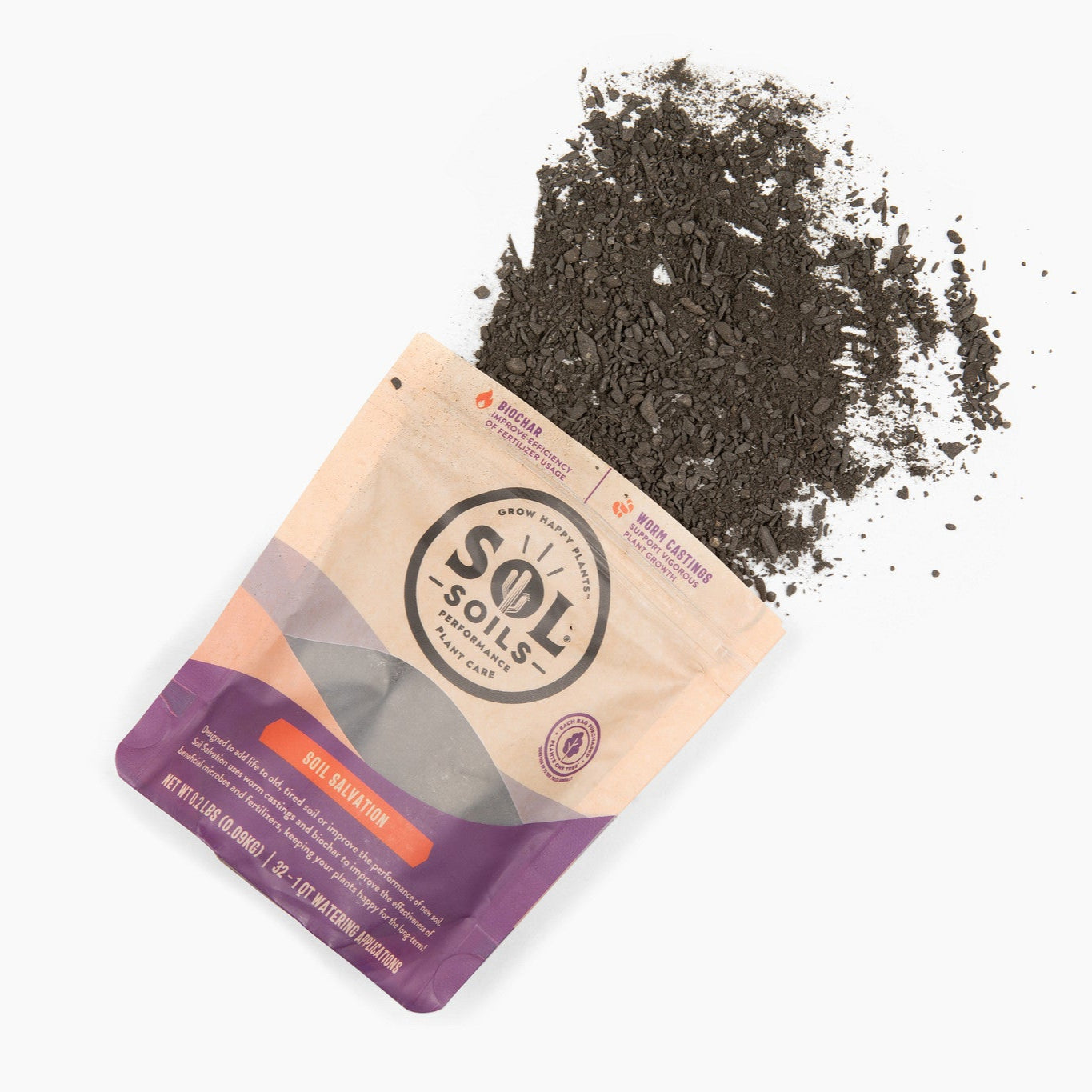 Sol Biotics - Soil Salvation - Worm Castings & Biochar Soil Revitalizer